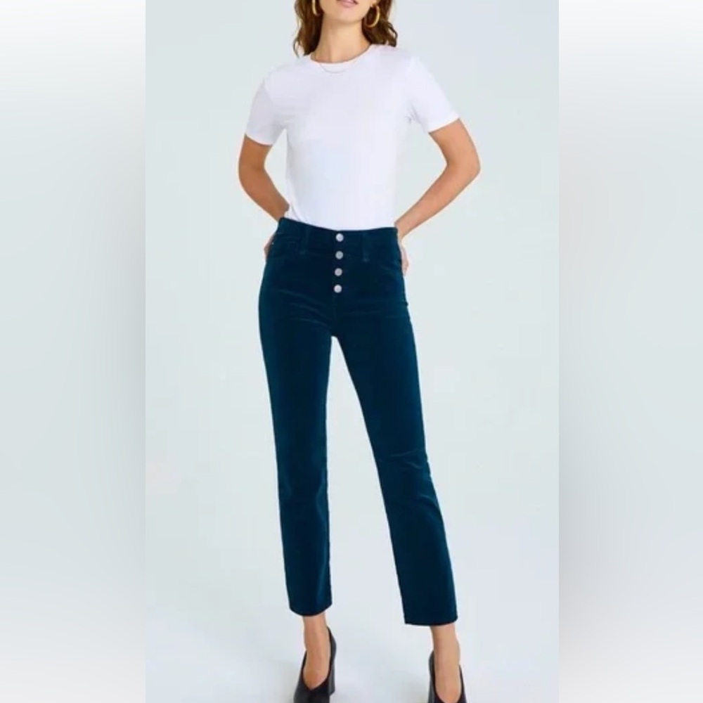 Adriano Goldschmied AG Isabelle button up straight crop Blue Jeans
